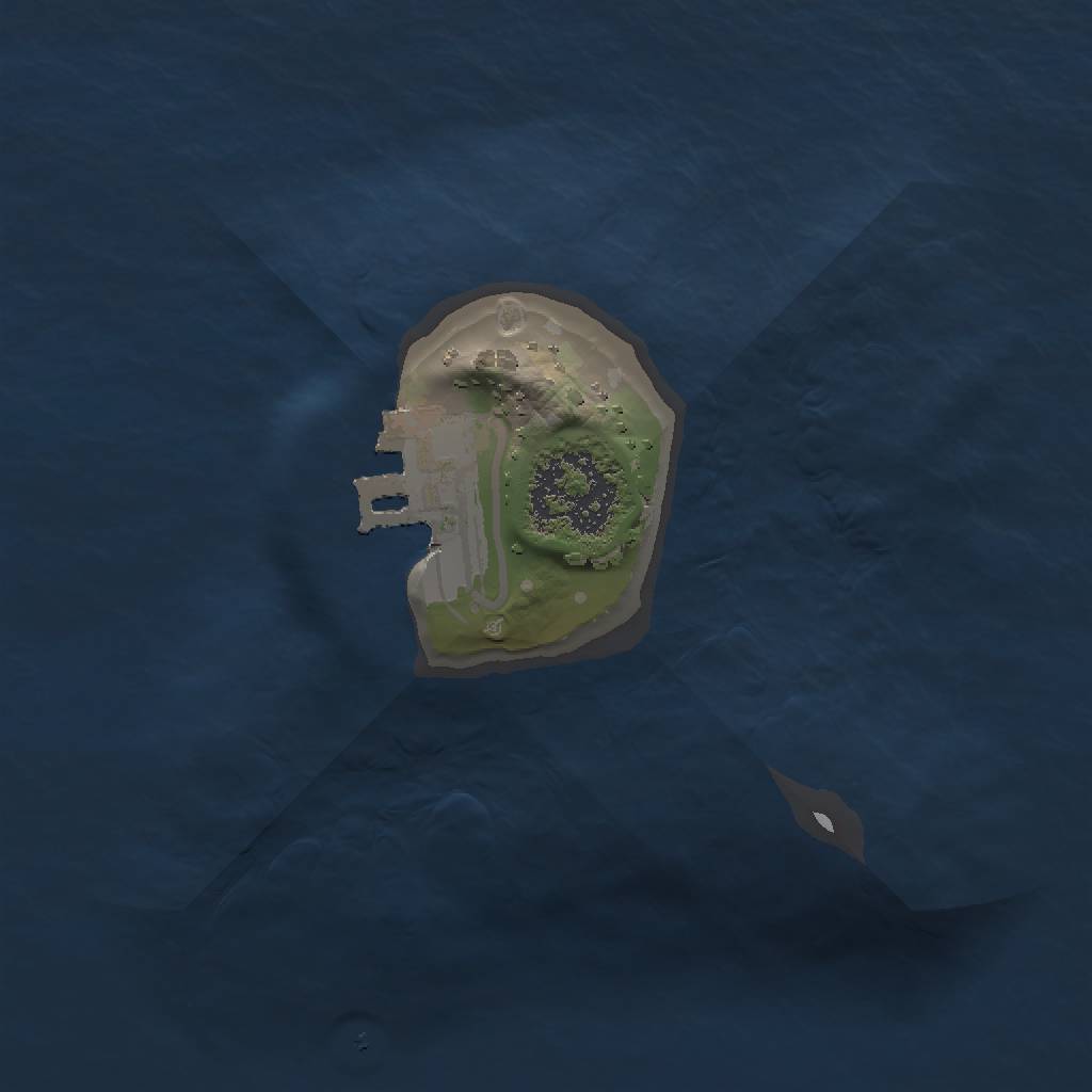 Rust Map: Procedural Map, Size: 1231, Seed: 1740508384, 4 Monuments