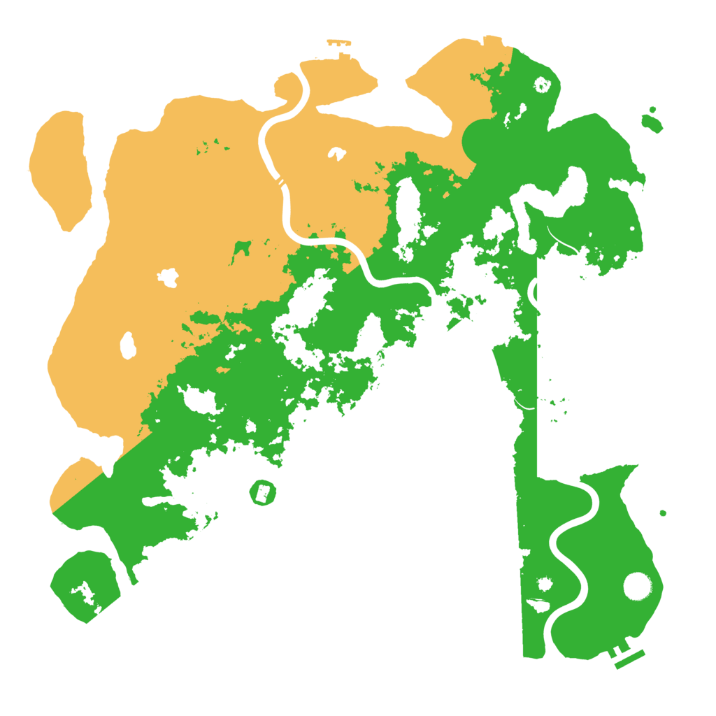 Biome Rust Map: Procedural Map, Size: 4500, Seed: 2026921709