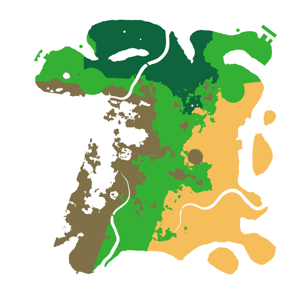 Biome Rust Map: Procedural Map, Size: 3500, Seed: 672811286