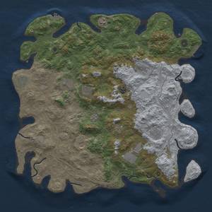 Thumbnail Rust Map: Procedural Map, Size: 4500, Seed: 1426540060, 18 Monuments