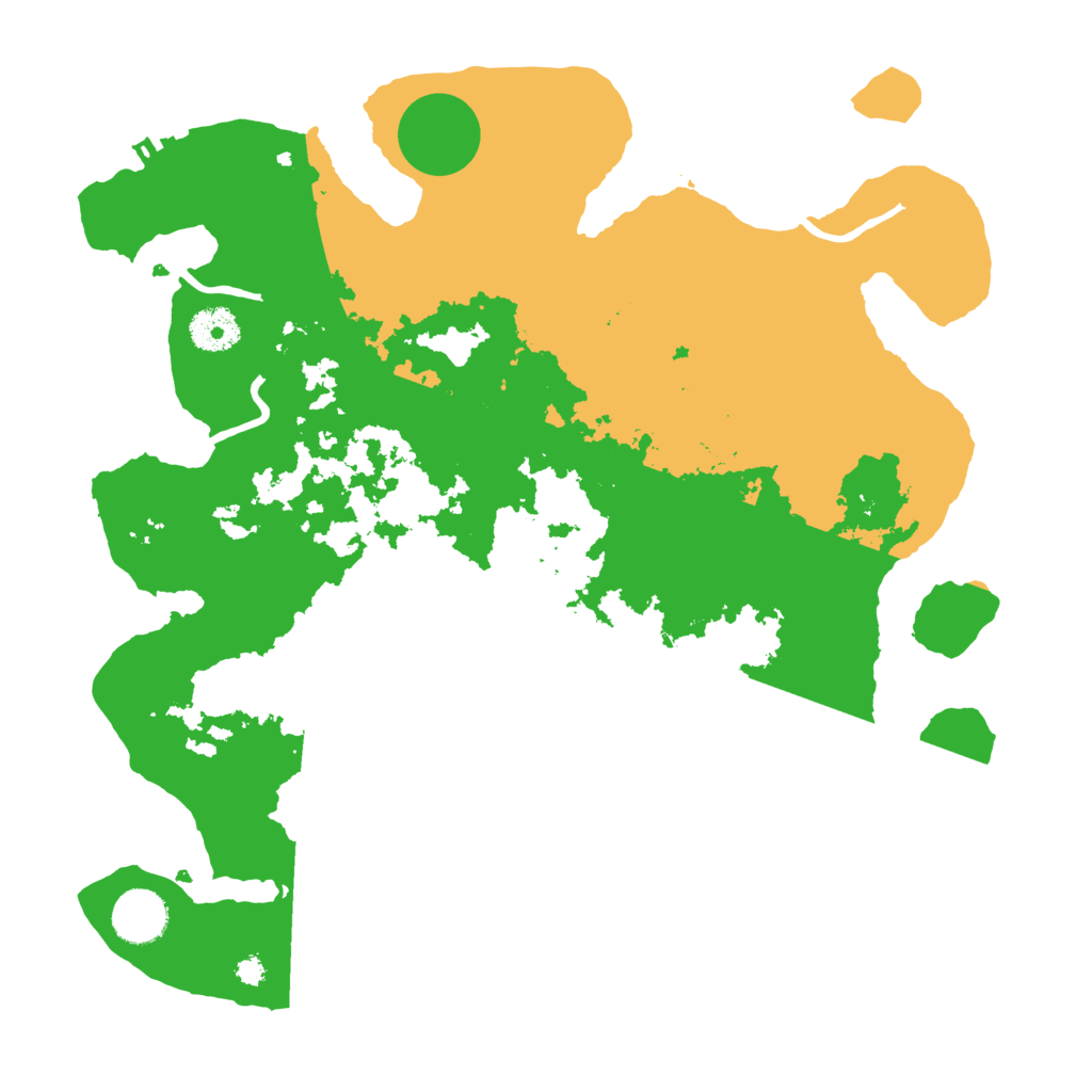 Biome Rust Map: Procedural Map, Size: 3500, Seed: 855504350