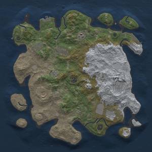Thumbnail Rust Map: Procedural Map, Size: 3800, Seed: 85211, 16 Monuments