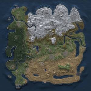 Thumbnail Rust Map: Procedural Map, Size: 4250, Seed: 229073875, 19 Monuments