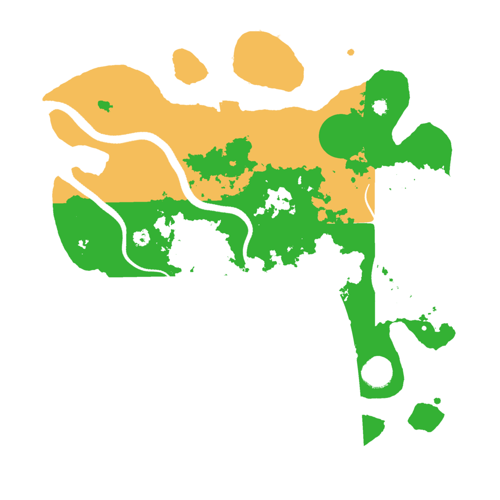 Biome Rust Map: Procedural Map, Size: 3000, Seed: 19568