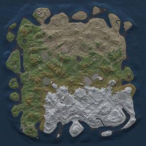 Thumbnail Rust Map: Procedural Map, Size: 4500, Seed: 360690882, 18 Monuments