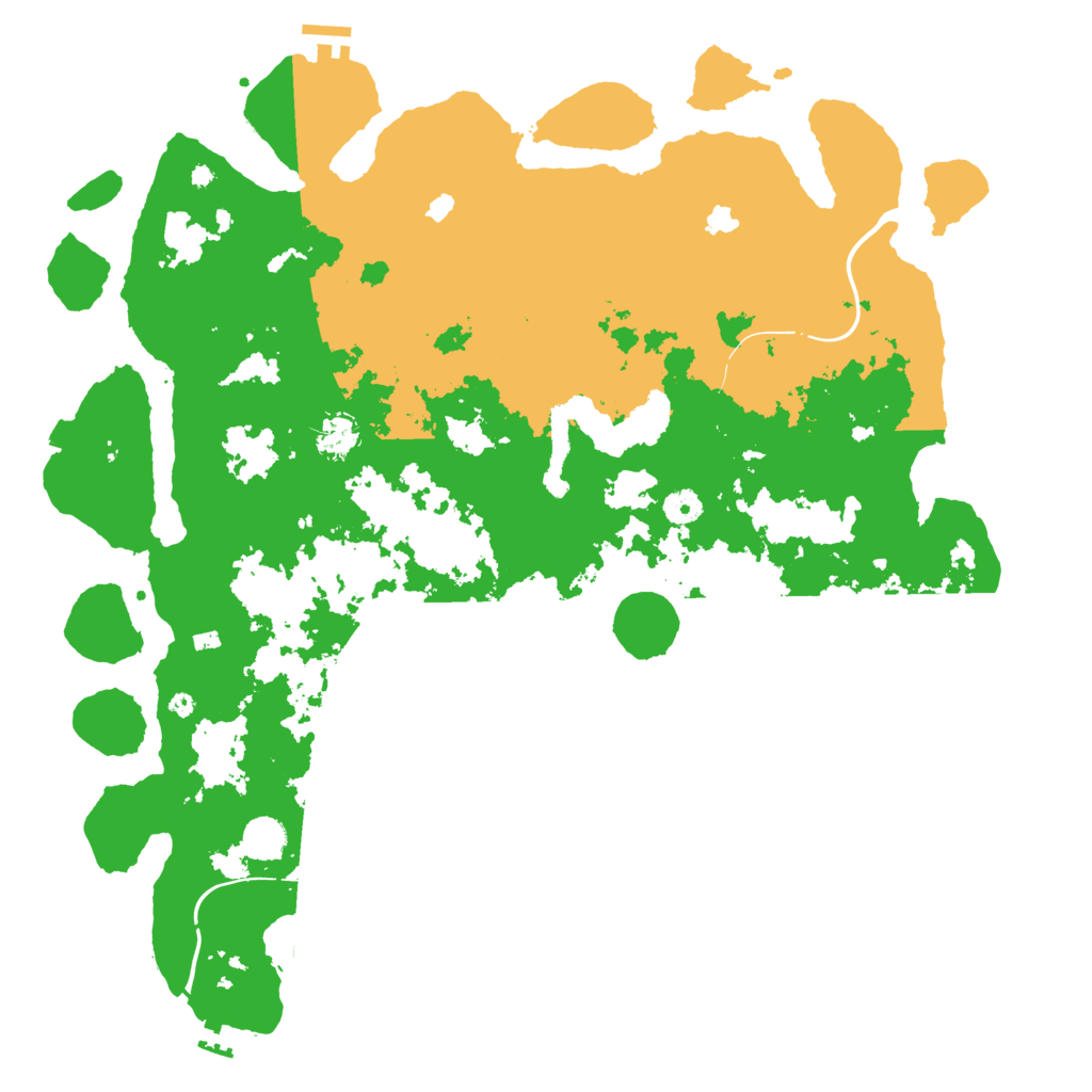 Biome Rust Map: Procedural Map, Size: 4500, Seed: 360690882