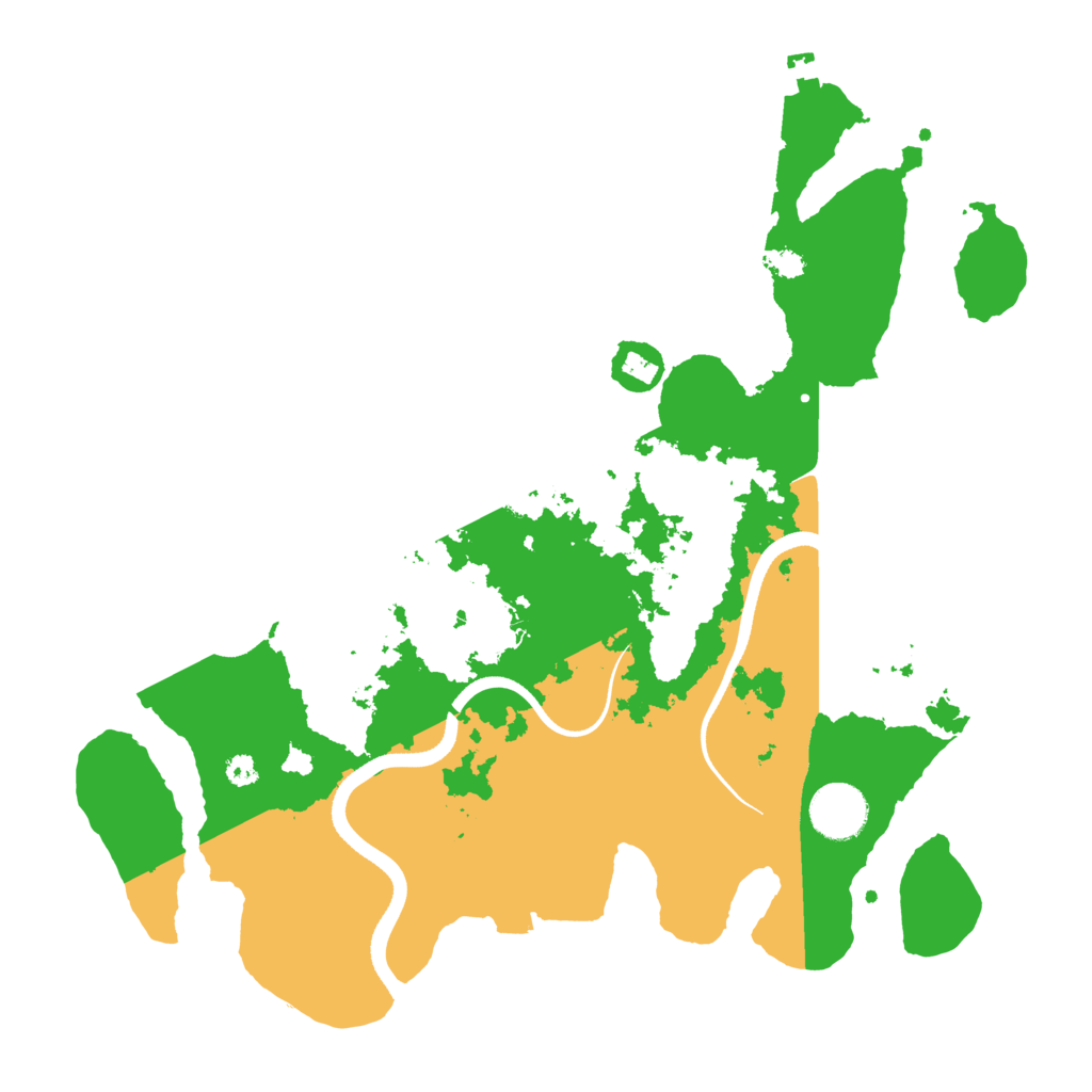 Biome Rust Map: Procedural Map, Size: 3500, Seed: 713734