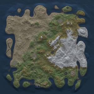 Thumbnail Rust Map: Procedural Map, Size: 4500, Seed: 230954357, 17 Monuments