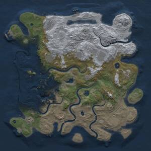 Thumbnail Rust Map: Procedural Map, Size: 4250, Seed: 1041024052, 16 Monuments