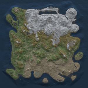 Thumbnail Rust Map: Procedural Map, Size: 4250, Seed: 1041024052, 19 Monuments