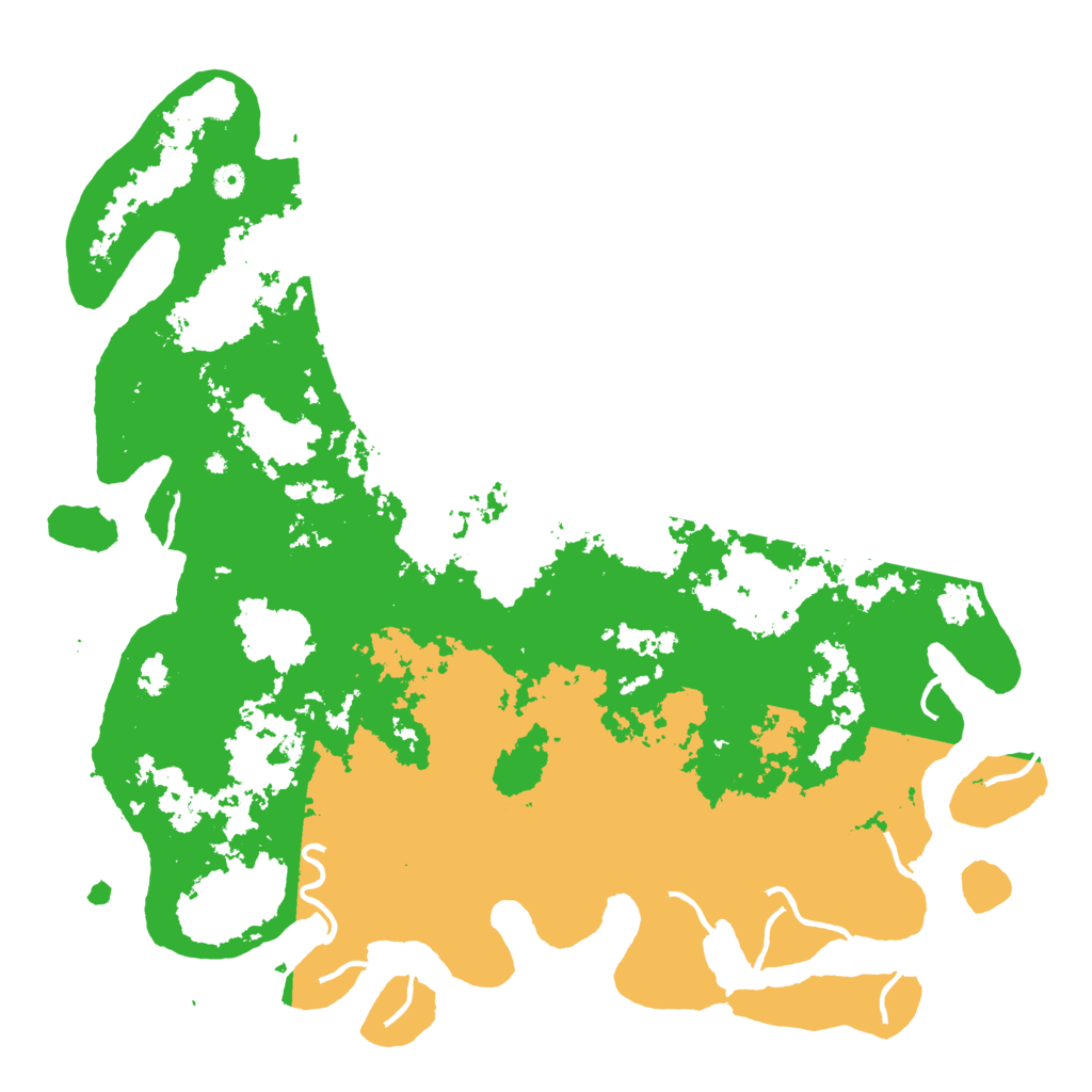 Biome Rust Map: Procedural Map, Size: 5000, Seed: 13886