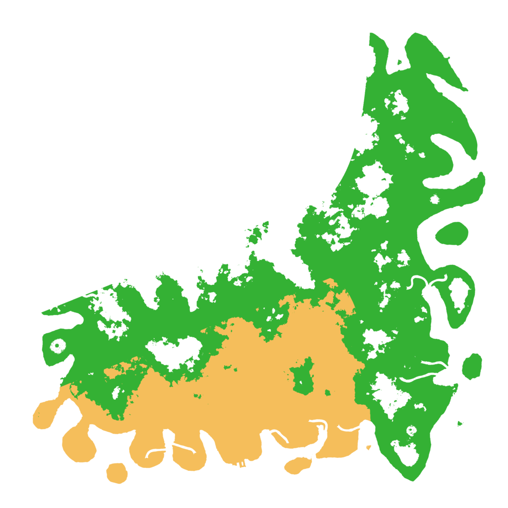 Biome Rust Map: Procedural Map, Size: 5200, Seed: 458798