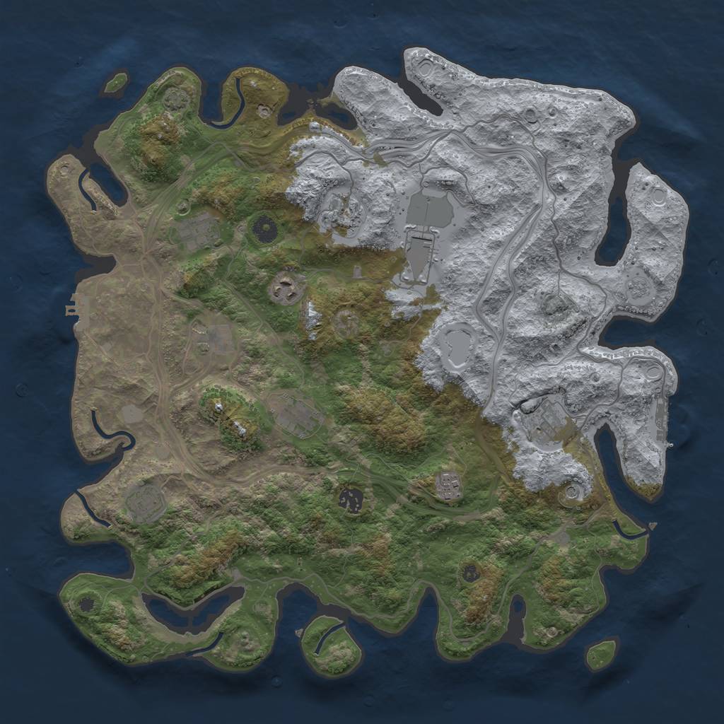 Rust Map: Procedural Map, Size: 4250, Seed: 89, 17 Monuments