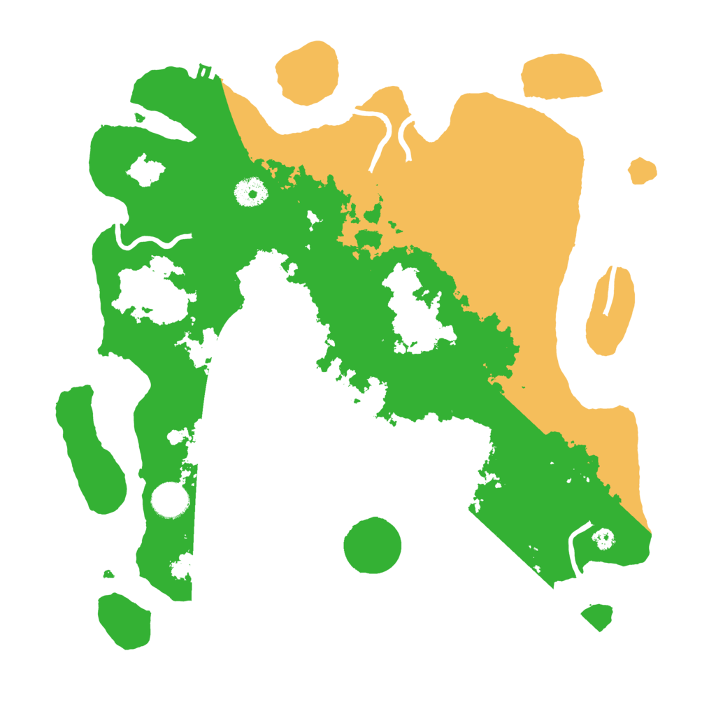 Biome Rust Map: Procedural Map, Size: 3500, Seed: 4905284