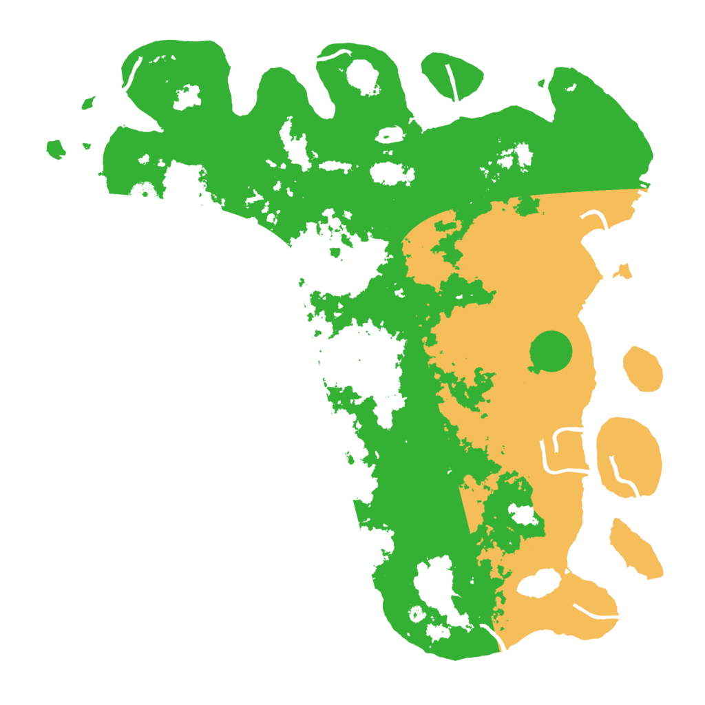 Biome Rust Map: Procedural Map, Size: 4500, Seed: 843310795