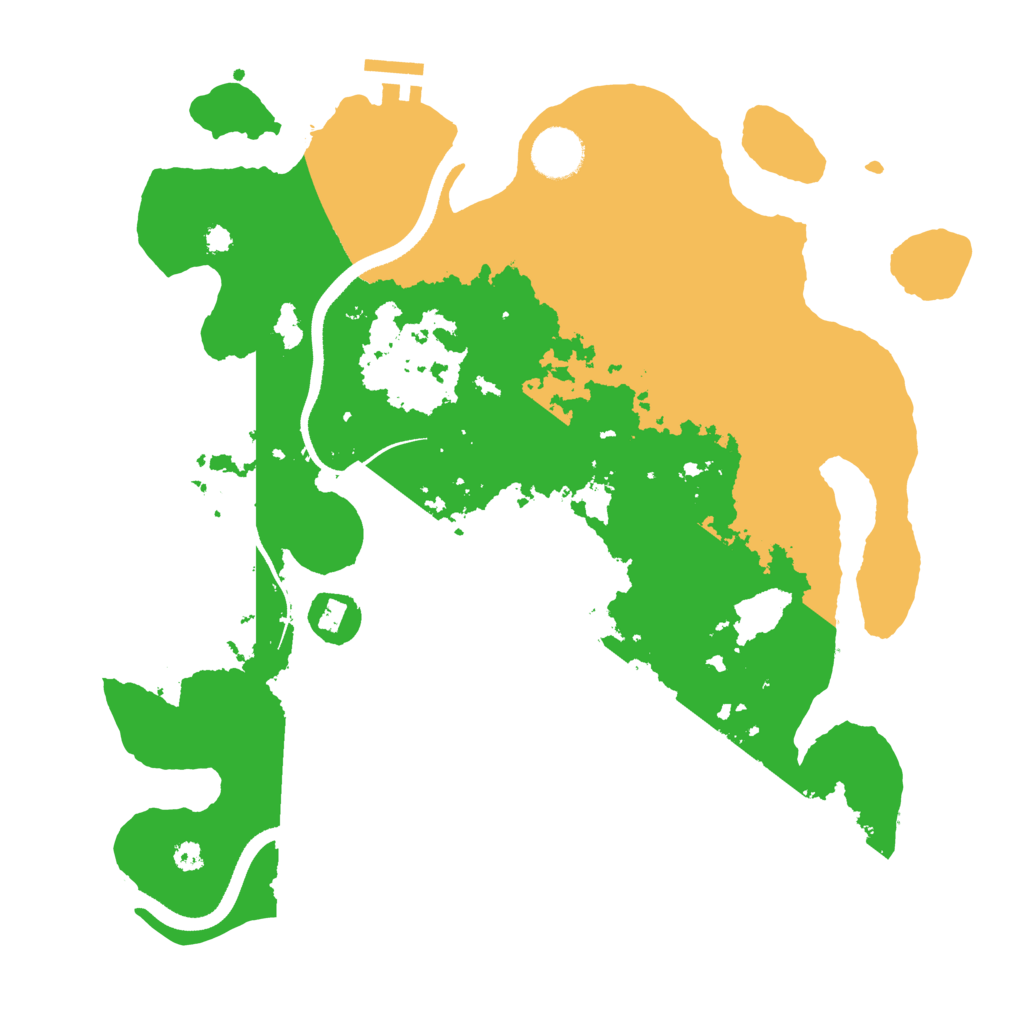 Biome Rust Map: Procedural Map, Size: 3500, Seed: 264998929