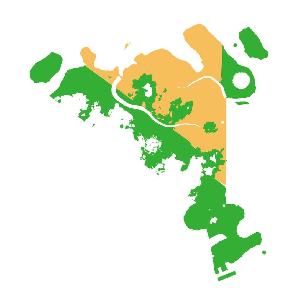 Biome Rust Map: Procedural Map, Size: 3200, Seed: 7567524