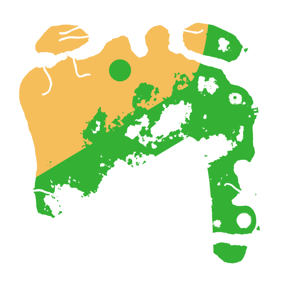 Biome Rust Map: Procedural Map, Size: 3500, Seed: 883530477