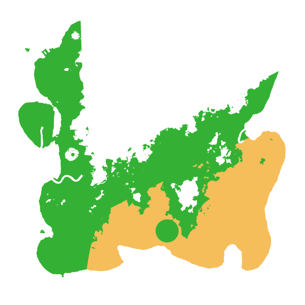 Biome Rust Map: Procedural Map, Size: 3500, Seed: 1139027489