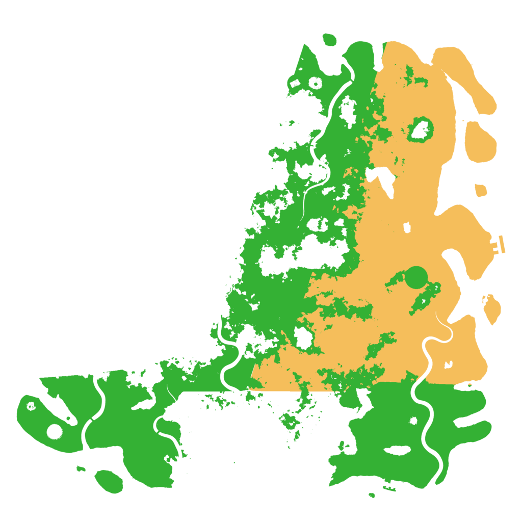 Biome Rust Map: Procedural Map, Size: 6000, Seed: 69279825