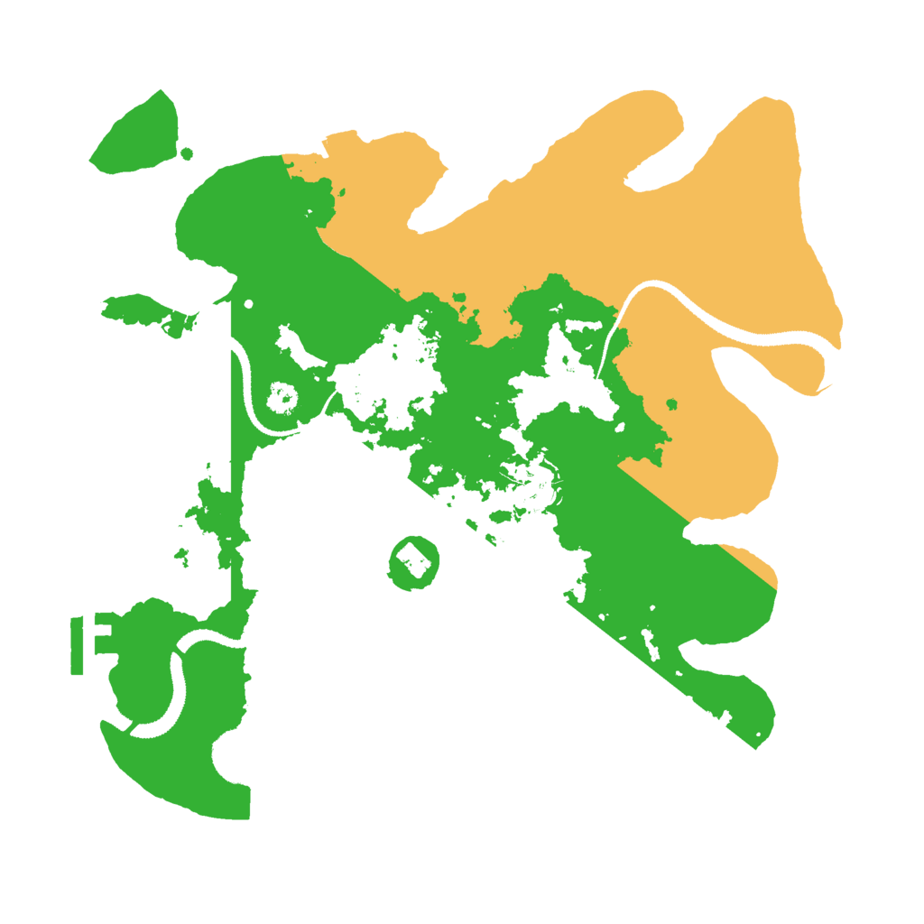 Biome Rust Map: Procedural Map, Size: 3000, Seed: 13697