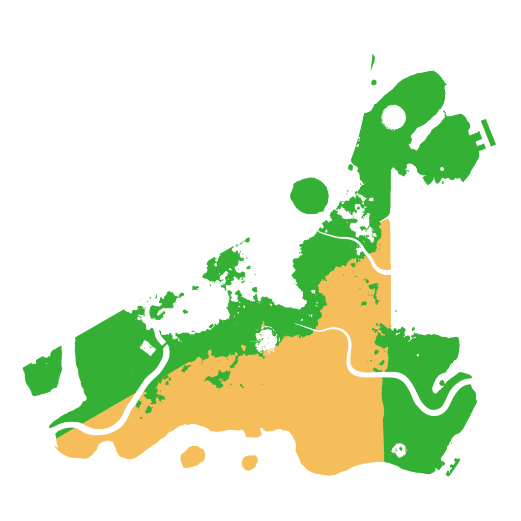 Biome Rust Map: Procedural Map, Size: 3800, Seed: 5955