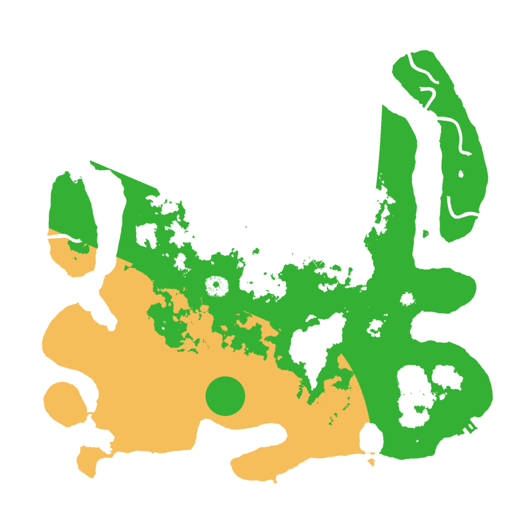 Biome Rust Map: Procedural Map, Size: 3500, Seed: 18589535