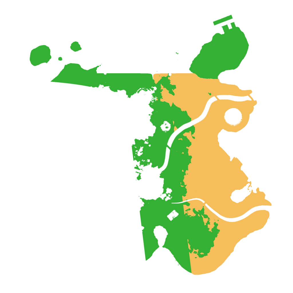 Biome Rust Map: Procedural Map, Size: 3000, Seed: 20810