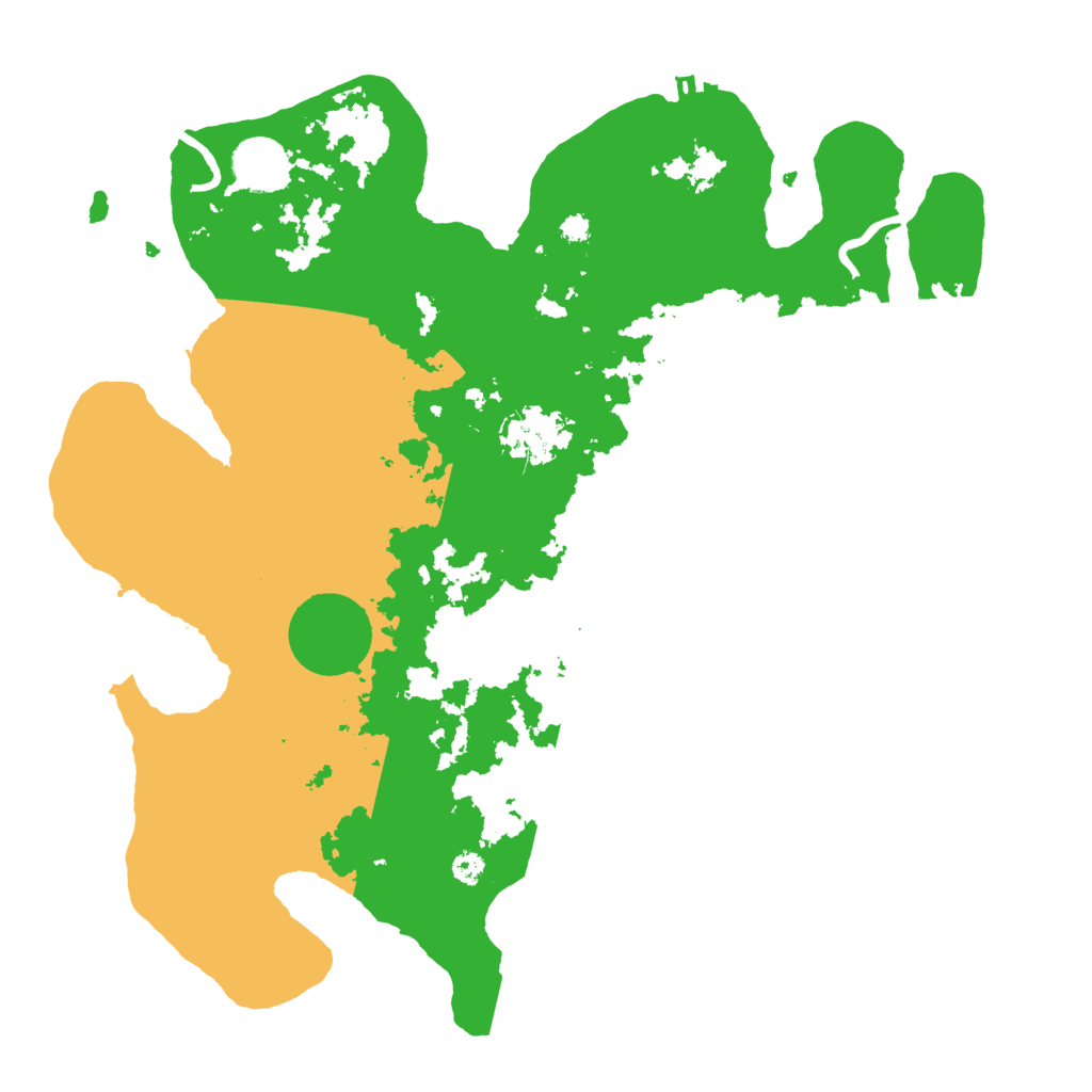 Biome Rust Map: Procedural Map, Size: 3500, Seed: 279838812