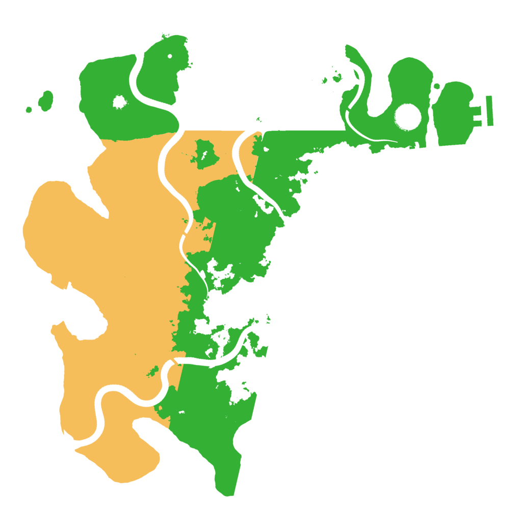 Biome Rust Map: Procedural Map, Size: 3500, Seed: 279838812