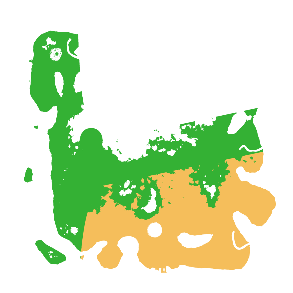 Biome Rust Map: Procedural Map, Size: 3500, Seed: 609300429