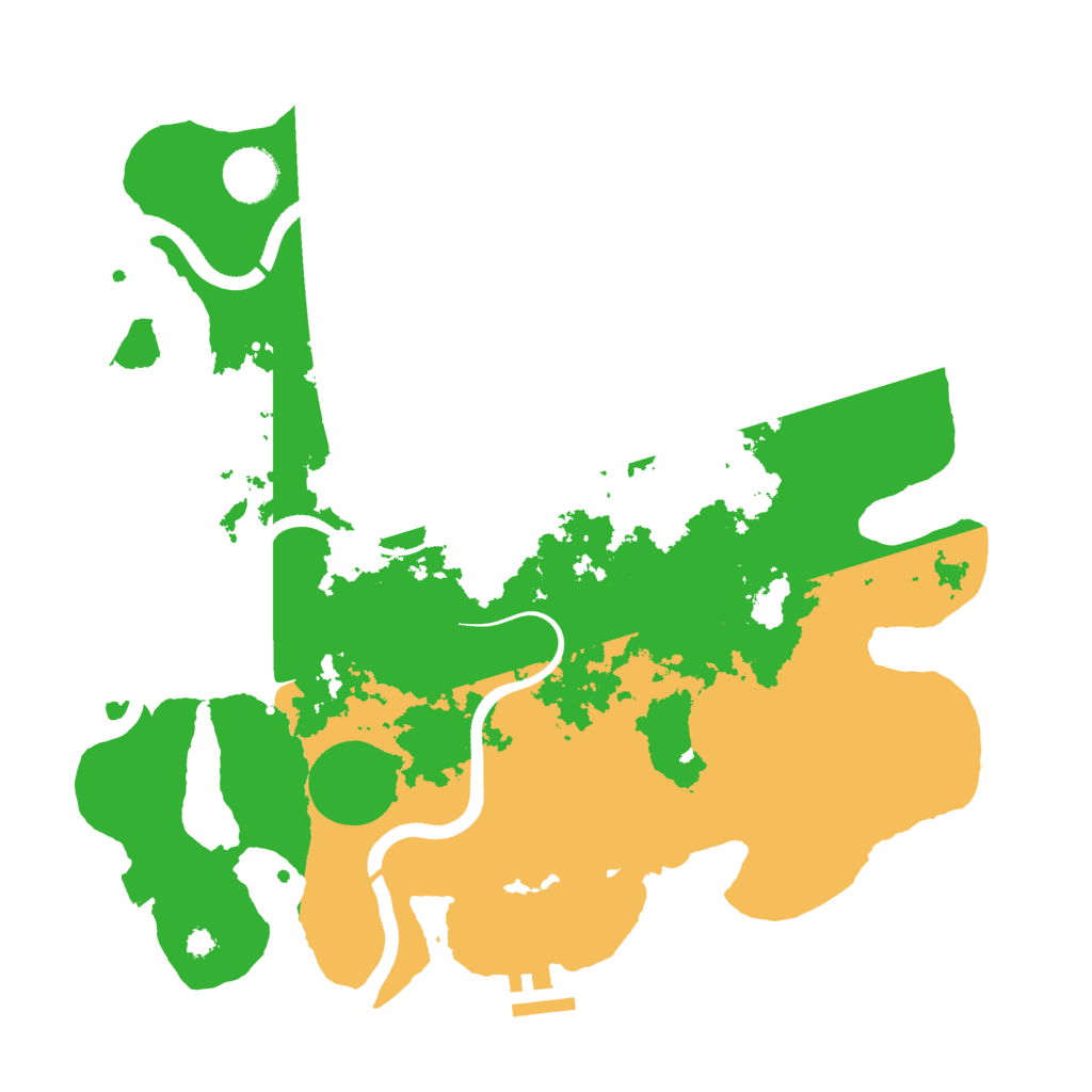 Biome Rust Map: Procedural Map, Size: 3500, Seed: 3350545