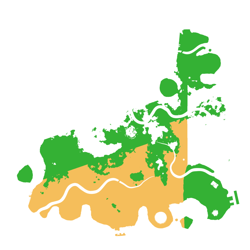 Biome Rust Map: Procedural Map, Size: 3700, Seed: 986875607