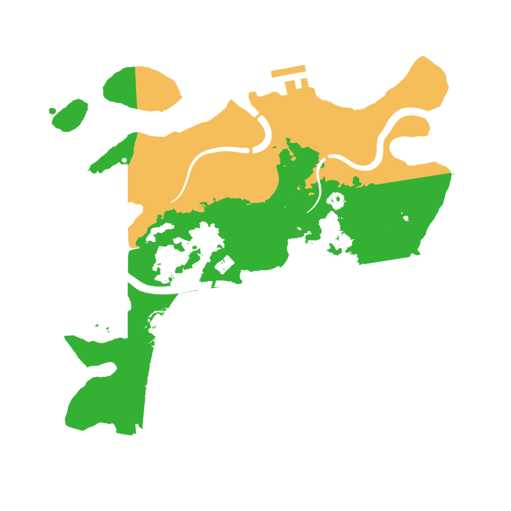 Biome Rust Map: Procedural Map, Size: 3000, Seed: 48822