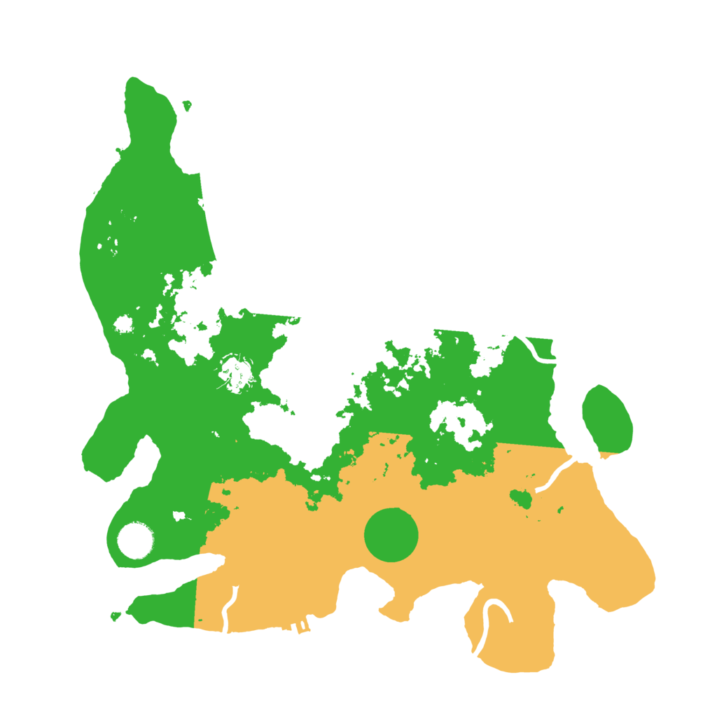 Biome Rust Map: Procedural Map, Size: 3500, Seed: 20230505