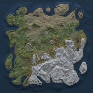 Thumbnail Rust Map: Procedural Map, Size: 4250, Seed: 1694403739, 18 Monuments