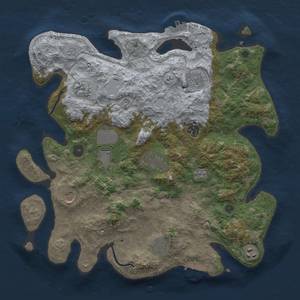 Thumbnail Rust Map: Procedural Map, Size: 3800, Seed: 59732817, 16 Monuments