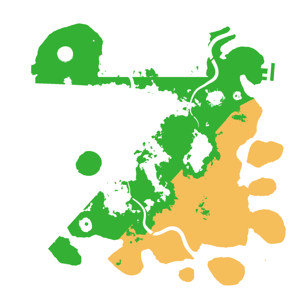 Biome Rust Map: Procedural Map, Size: 3500, Seed: 3276575
