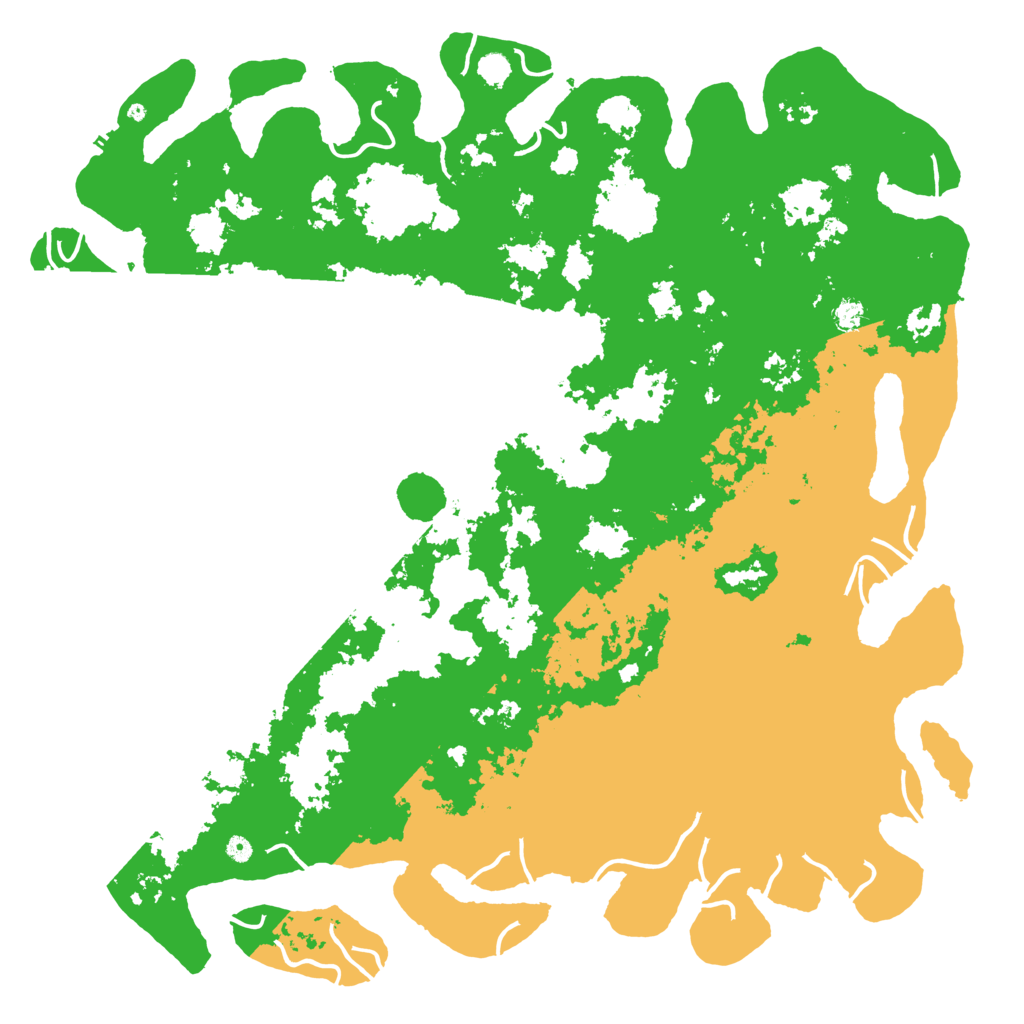 Biome Rust Map: Procedural Map, Size: 6000, Seed: 1148605