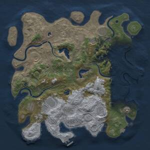 Thumbnail Rust Map: Procedural Map, Size: 4250, Seed: 939272, 16 Monuments