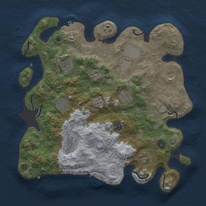 Thumbnail Rust Map: Procedural Map, Size: 3500, Seed: 1504375675, 17 Monuments