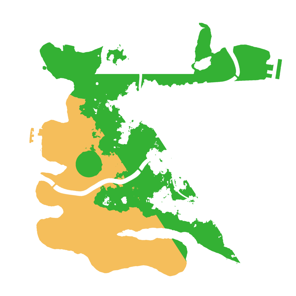 Biome Rust Map: Procedural Map, Size: 3000, Seed: 28281