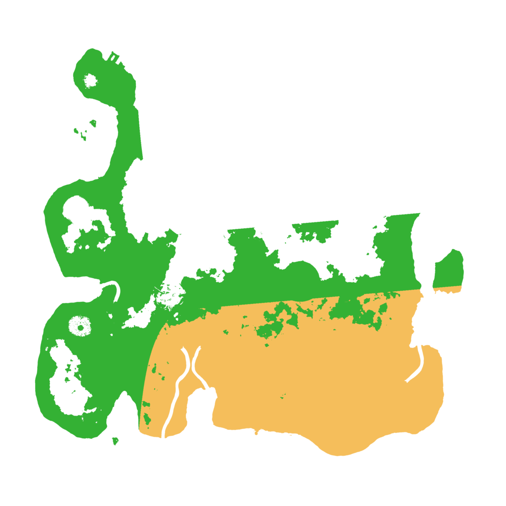 Biome Rust Map: Procedural Map, Size: 3500, Seed: 943393147