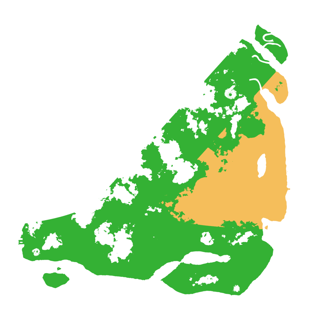 Biome Rust Map: Procedural Map, Size: 4299, Seed: 6660