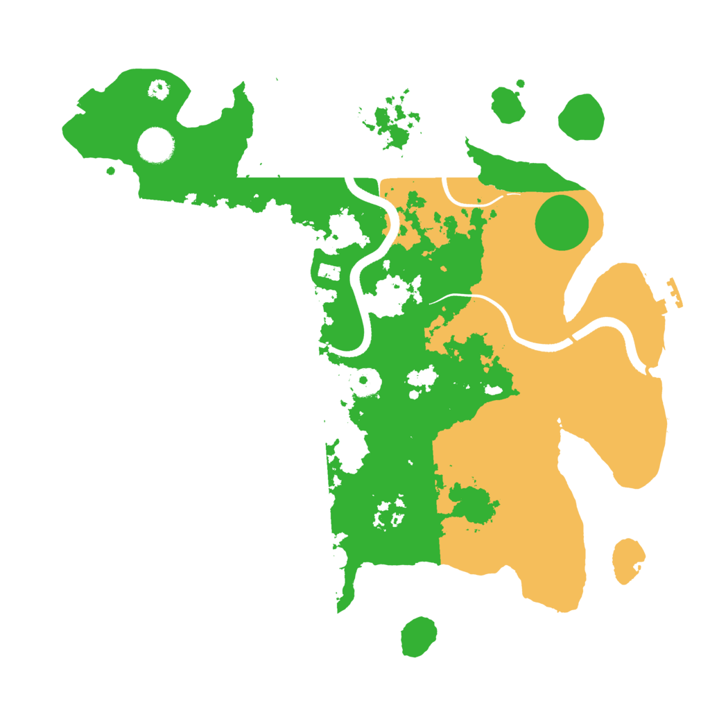 Biome Rust Map: Procedural Map, Size: 3500, Seed: 96896532