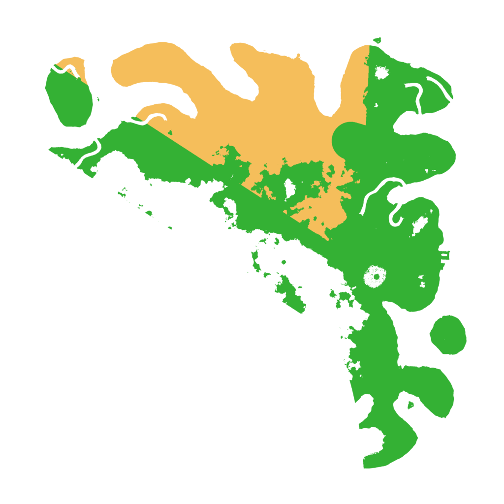 Biome Rust Map: Procedural Map, Size: 3500, Seed: 3550