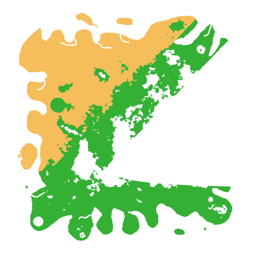 Biome Rust Map: Procedural Map, Size: 4500, Seed: 333565