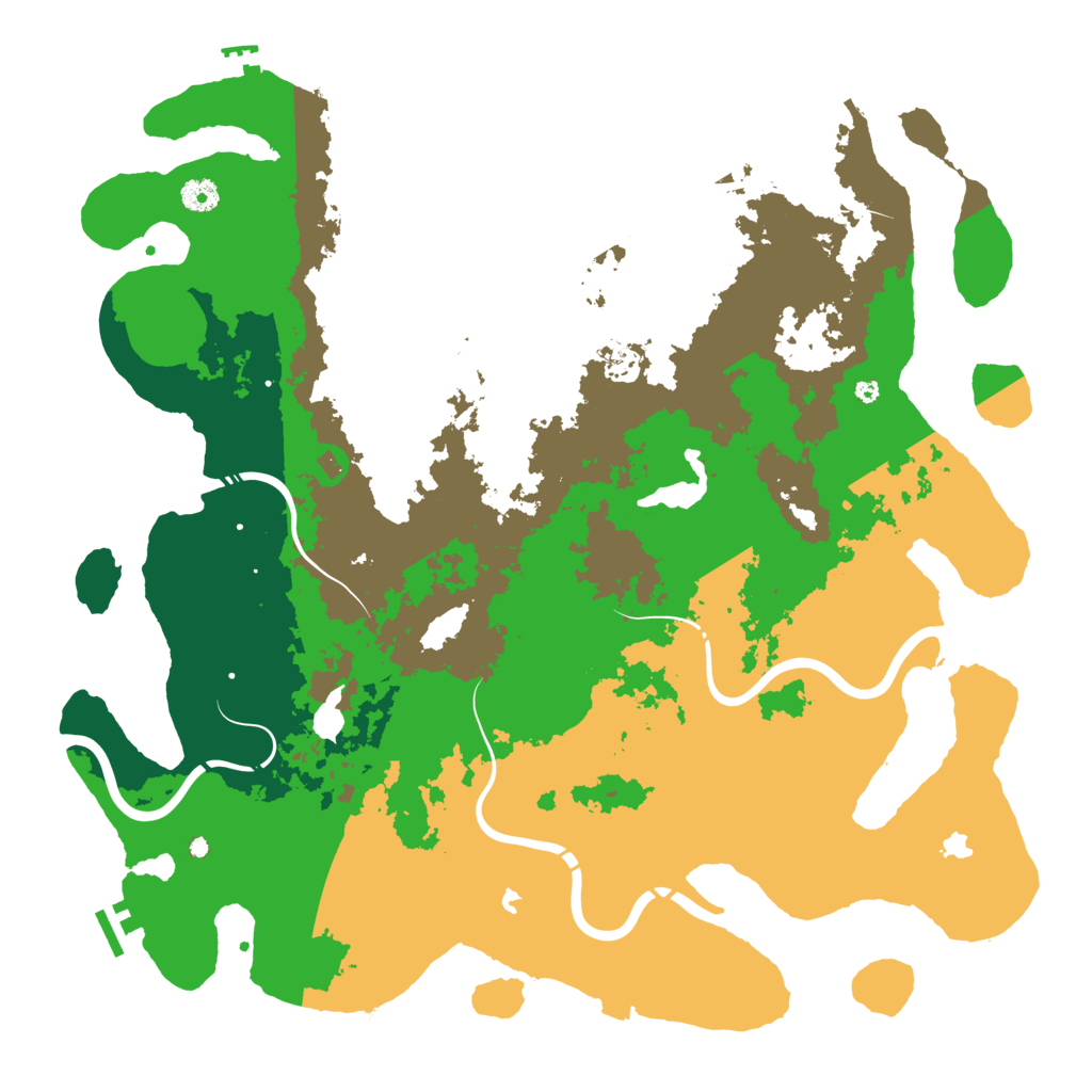 Biome Rust Map: Procedural Map, Size: 4500, Seed: 1039437963