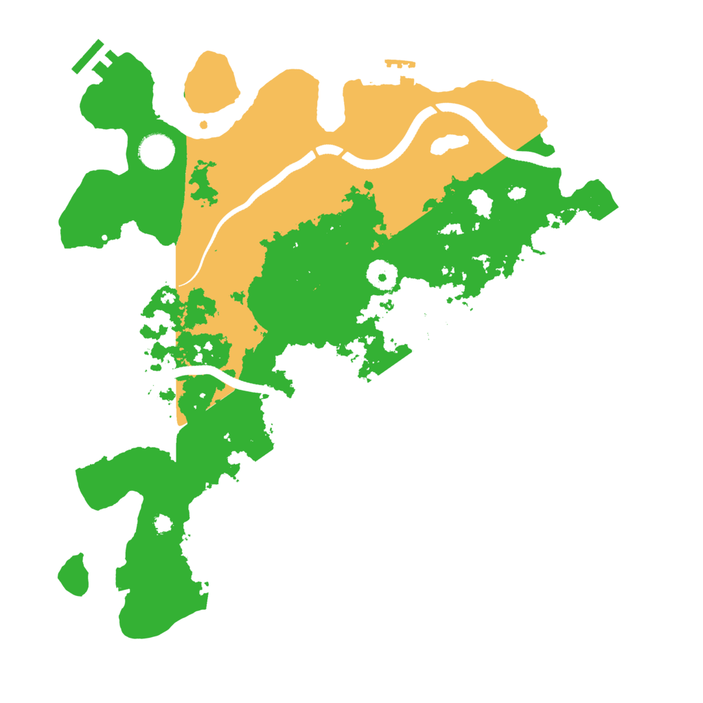 Biome Rust Map: Procedural Map, Size: 3500, Seed: 35223651