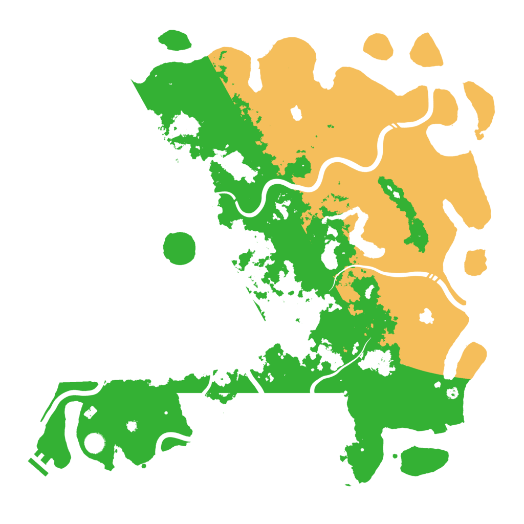 Biome Rust Map: Procedural Map, Size: 4500, Seed: 256958